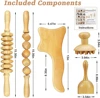ZONGKUNG 1PCS Wooden Therapy Massage Sets Pain Relief Anti Cellulite Body Slimmling Gua Sha Back Massager Maderoterapia Corporal 2
