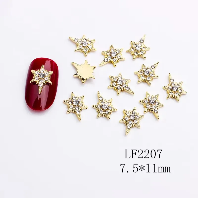10 Stücke Sparkle Kristall Strass Nail art Schildkröte Sonnenblume Anhänger Schmuck Maniküre Luxus Strass Charms Für Maniküre Tipps – Detail 4