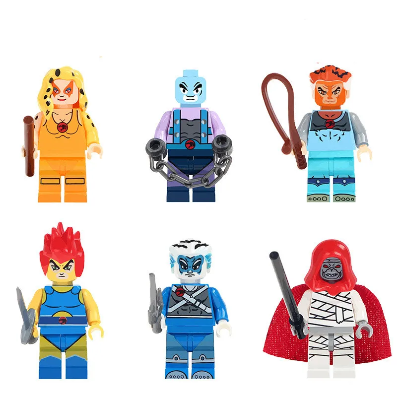 

5cm Thundercats Building Blocks kids collection Lion-O Tygra Panthro model toy