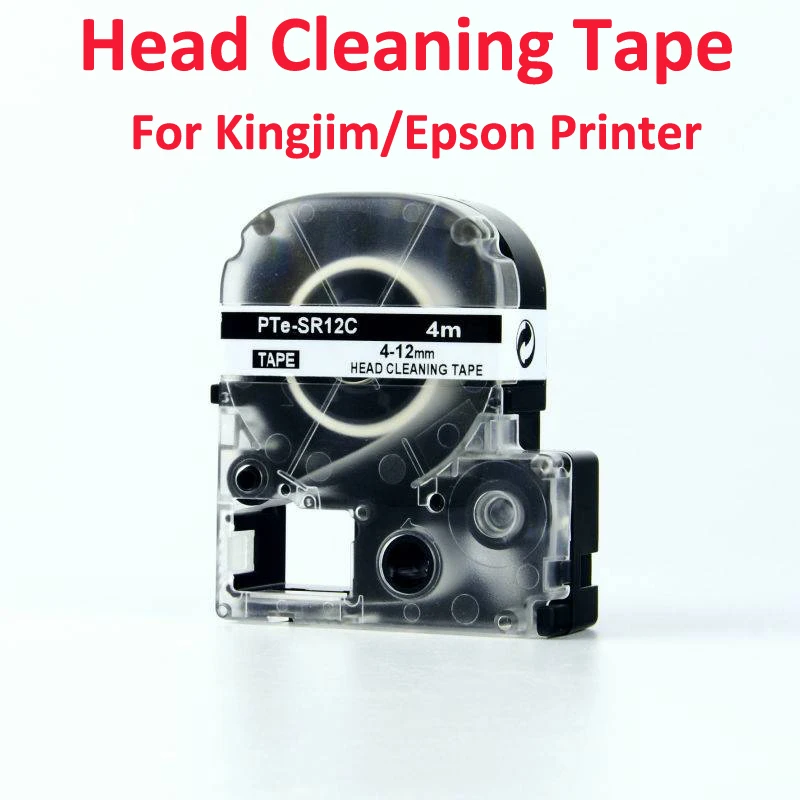 

Совместимая лента для чистки головки Epson Kingjim, 12 мм, 18 мм, 24 мм, 36 мм * 4 метра, лента для чистки этикеток принтера