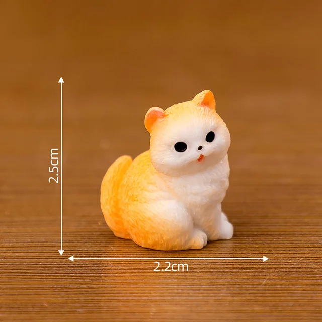 猫 ねこ 小さな 置物 Catxaa小さな猫の置物、1個 - AliExpress