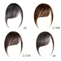 Postiche synthétique inclinée courte marron noir, faux cheveux, Extension à Clip, accessoires pour femmes et filles 4