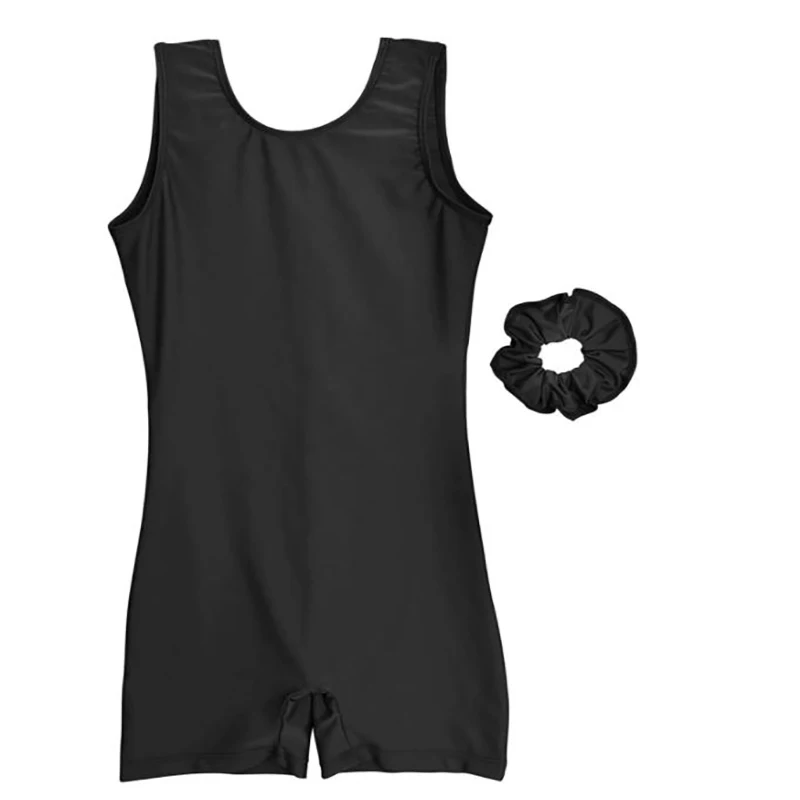Speerise Kids Sleeveless Tank Leotards Spandex Gymnastic Unitard Biketard Girls Professional Athletic Dancewear Jumpsuit