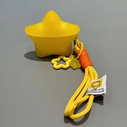 3D Luminous Star Silicone Cartoon Earphone Case with Pendant Cover - Galaxy Buds 3 (With strap - Yellow)