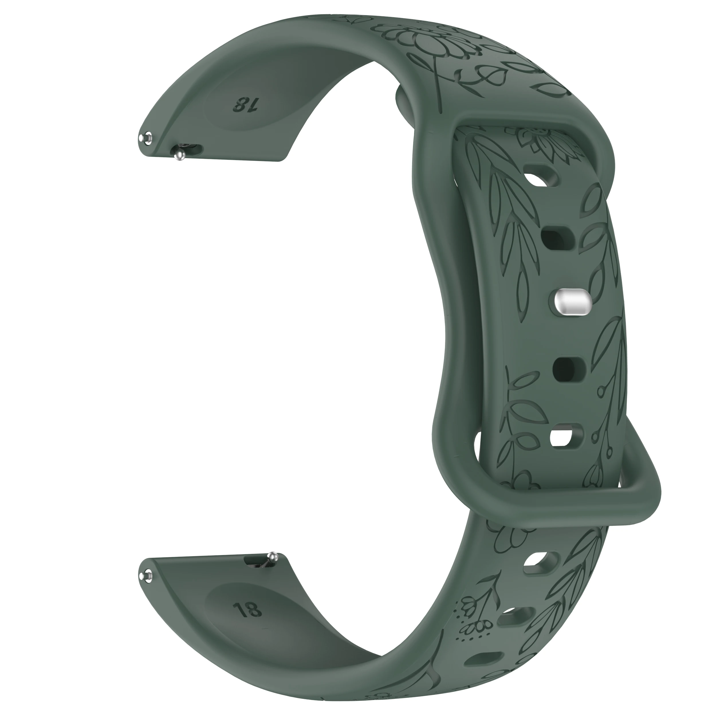 Elegant Silicone Watch Strap - Versatile Design