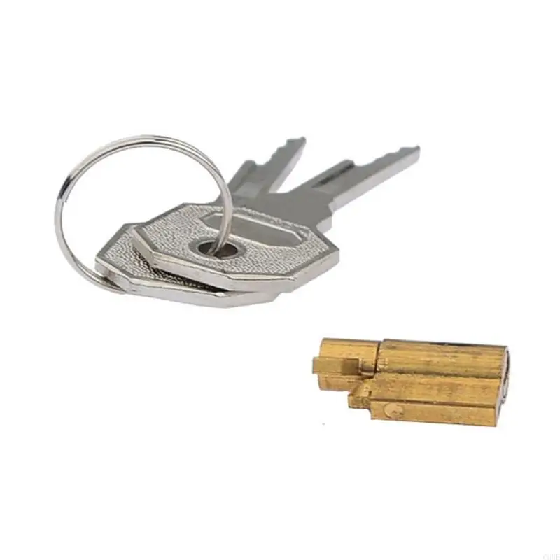 C6UE 4pcs Privacy Door Lock Set Stainless Steel Mortise with Individual Key
