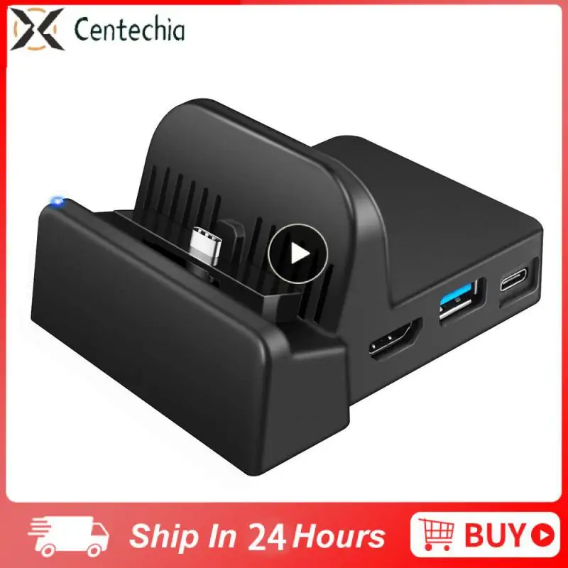 Convertitore Video Adattatore Compatibile Hdmi Per Switch Dock Station Di Ricarica Usb 3.0 Tipo C Dock Video Tv Portatile Per Switch