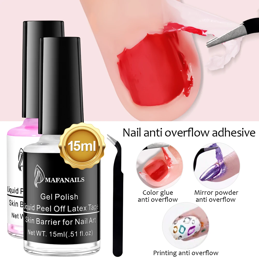 

Nail Polish Liquid Peel Off Tape Protect Varnish Anti-spill Latex Anti-overflow Glue Nail Edge Protection Nail Care Tool