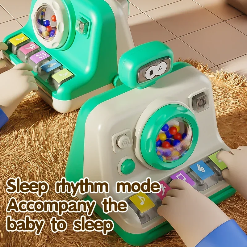 Baby Music Piano Camera Toy Simulation Camera Sound Maker Light Musical Hand Excesise Education Toy for Toddler Gift for Newborn