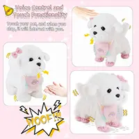 Interactive Stuffed Puppy Toys That Walk&Bark, Walking Dog Toy for Kids with Leash, Remote Control, Girls&Boys Aged 3+ GIFT 2