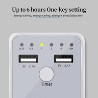 Minuterie électronique, 6 heures, compte à rebours Programmable, prise de courant intelligente, Interface USB, prise EU US UK FR 3