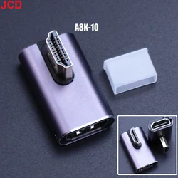 8K HD Right Angle HDMI - Compatible Adapter - Male to Female Converter (A8K - 10  HDMI 2.1)