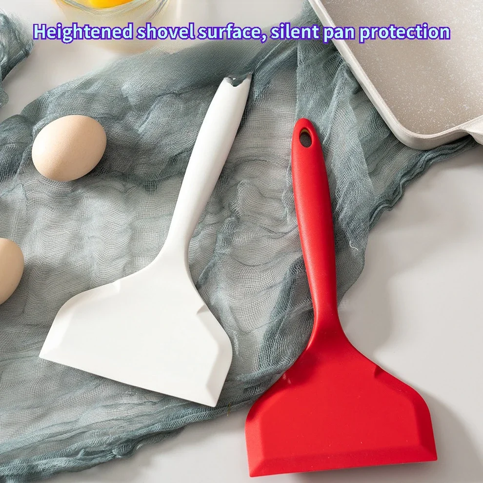 Silicone Kitchen ware Cooking Utensils Spatula Beef Meat Egg Kitchen Scraper Wide Pizza Cooking Tools Shovel Non-stick