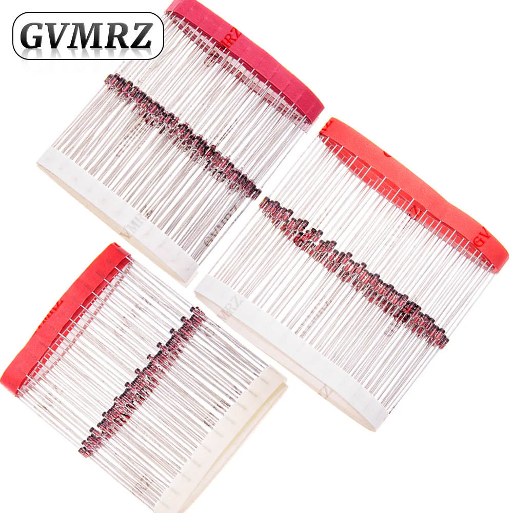 High-Quality Assorted Zener Diode Voltage Regulators - 100 PCS, 0.5W