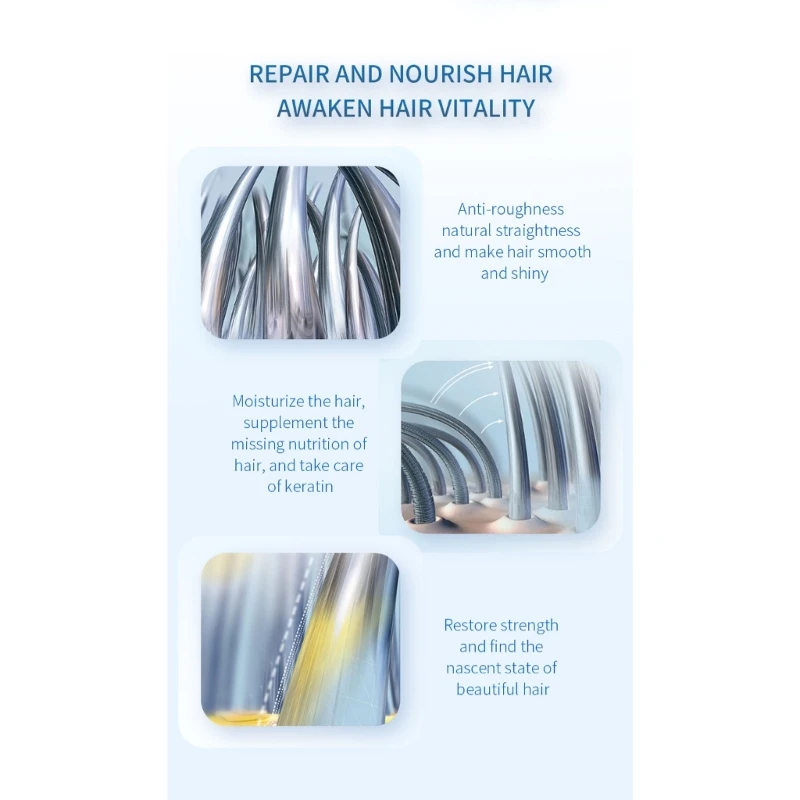 Augeas Keratin Repair Hair Treatments Cream Curly Hair Straightening Cream