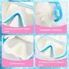 PC Glass Kids Swim Goggles PVC Strap Anti Fog Child Diving Mask Wide View with Nose Cover Pool Swim Eyewear 3-8Year Olds 4