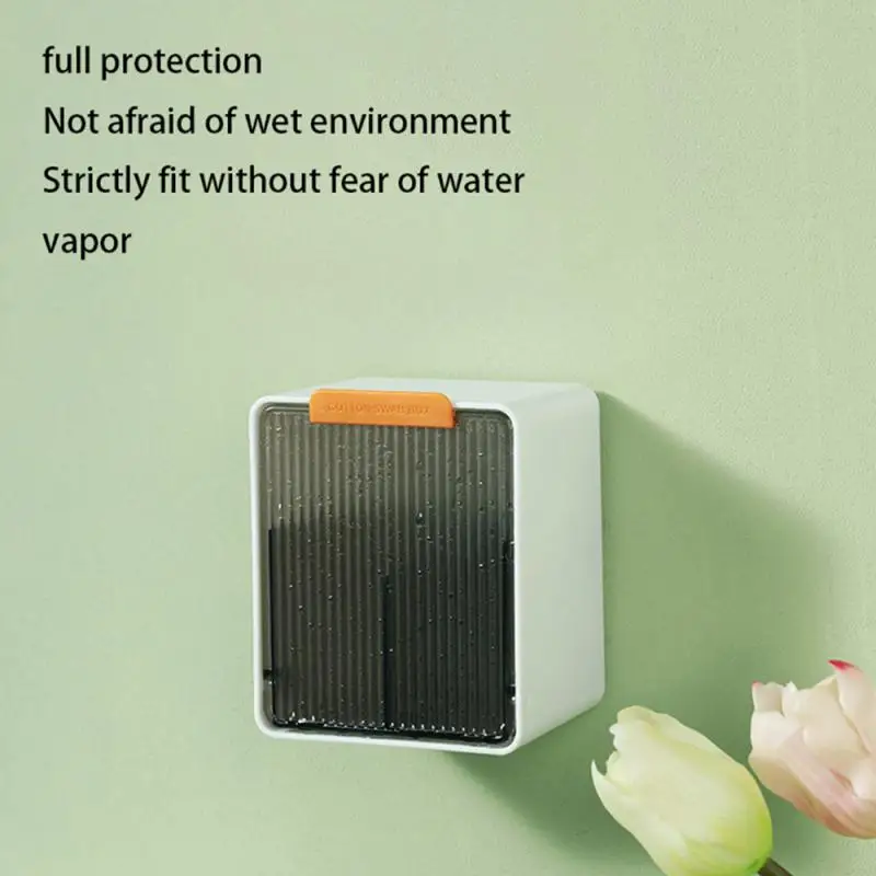 Organizer Hips Convenient Storage Open And Close Small Object Storage Install Without Trace Bathroom Supplies Storage Case Abs 6