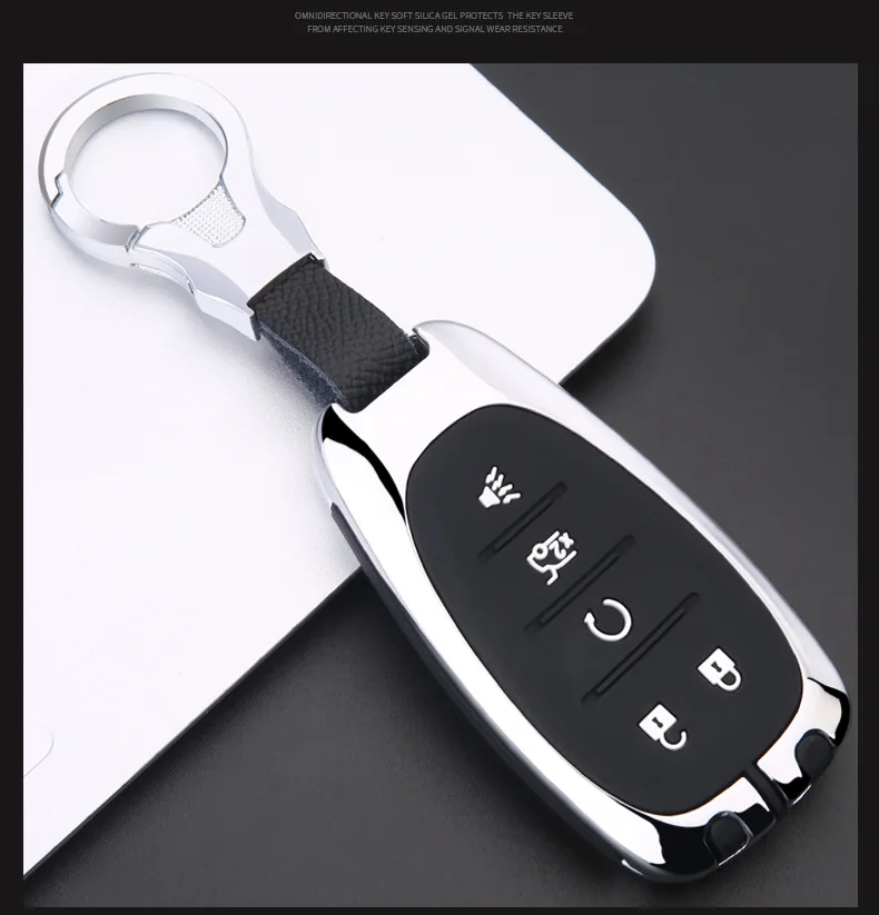 Car Remote Smart Key Case Cover Zinc Alloy For Chevrolet Cruze Spark Camaro Volt Bolt Trax Malibu Auto Key Shell - - Racext™️ - - Racext 35