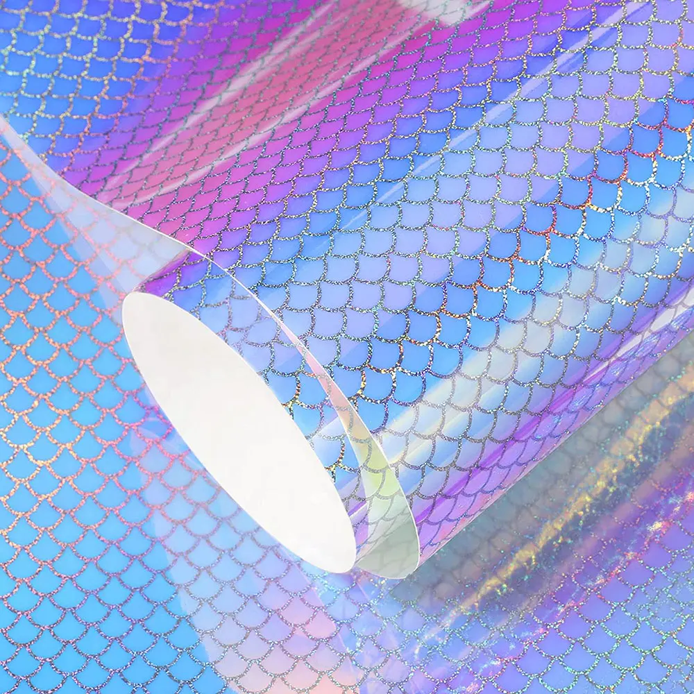 Holographic Rainbow Adhesive Vinyl for Indoor & Outdoor Holiday Decorations