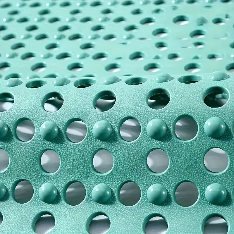 Anti-Slip Shower Mat with Drainage Holes and Massage Points | Durable PVC Bathroom Safety Mat