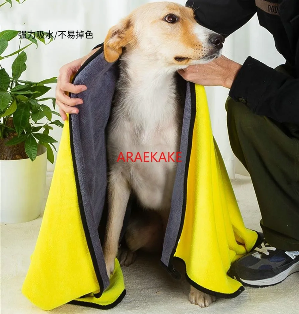 Pet specific bathing super absorbent quick drying towel thickened non stick hair products for dogs, cats, and pets