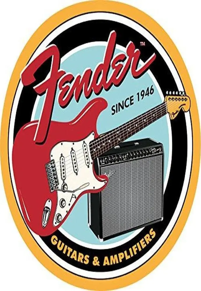 

Round Guitars & Amplifier Tin Sign