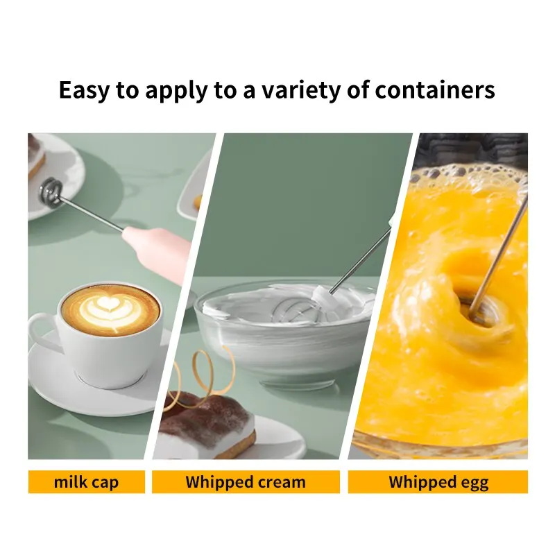 1 PCS USB Rechargeable Handheld Egg Beater 3 Speeds Electric Milk Frother Foam Maker Mixer Coffee Drink Frothing Wand Foamer milk frother egg beater handheld electric whisk