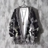 2025 New Korean Trendy Street Hip-hop Casual Loose Sweater Men Retro Y2K Harajuku Fashion Versatile Oversized Sweater Women 1