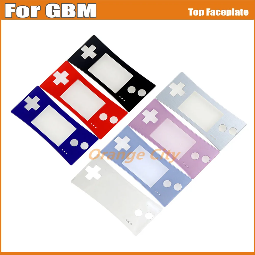 1Pc Di Ricambio Top Shell Housing Case Cover Panel Per Gameboy Micro Gbm Game Pattern Front Faceplate Cover Case
