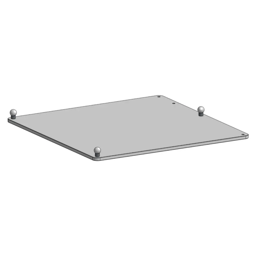 Blurolls-alumínio Spacer Aço Ball Bed Plate Peças Parafuso de Rosca Parafuso m5 Escareador V-core 3.1 12 mm - Imagem 4