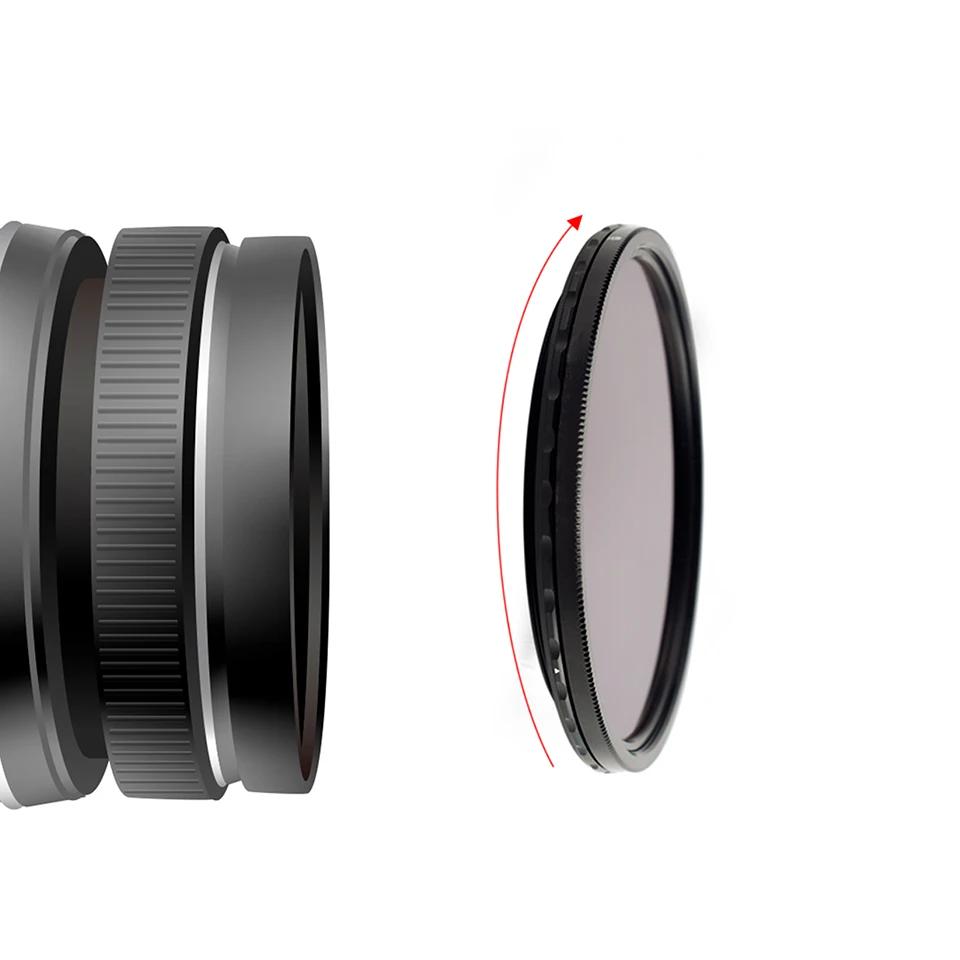 Haida PROII MC Variable ND Filter with 1.5-5.0 Stops for Camera Lens Filter Vloggers Videos 49/52/55/58/62/67/72/77/82mm 4