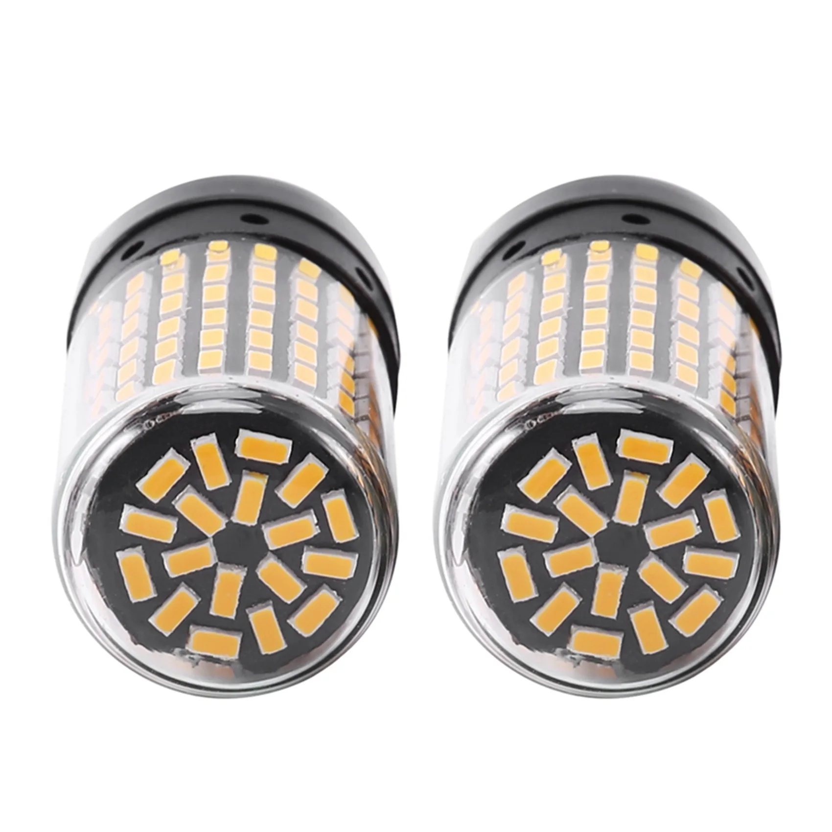 20개 Canbus T20 7440 W21W Wy21w 144-Smd 후진등 방향지시등 오류 없음 하이퍼 플래시 없음 T20 7440 LED 전구