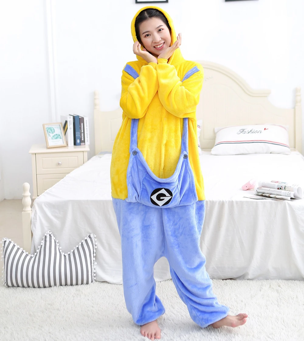 

Winter Animal One-piece Pajamas Warm Sleepwear Kigurumi Women Unisex Adult Flannel Onesies Halloween Christmas Cosplay Jumpsuits