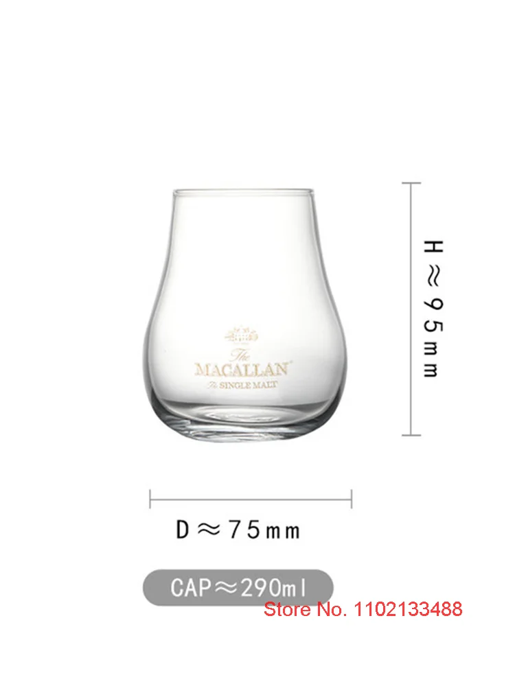 290ml Clear Single Malt Whiskey Tasting Glass Old Fashioned Scotland Wine Tumbler Whisky Copita Nosing Cup