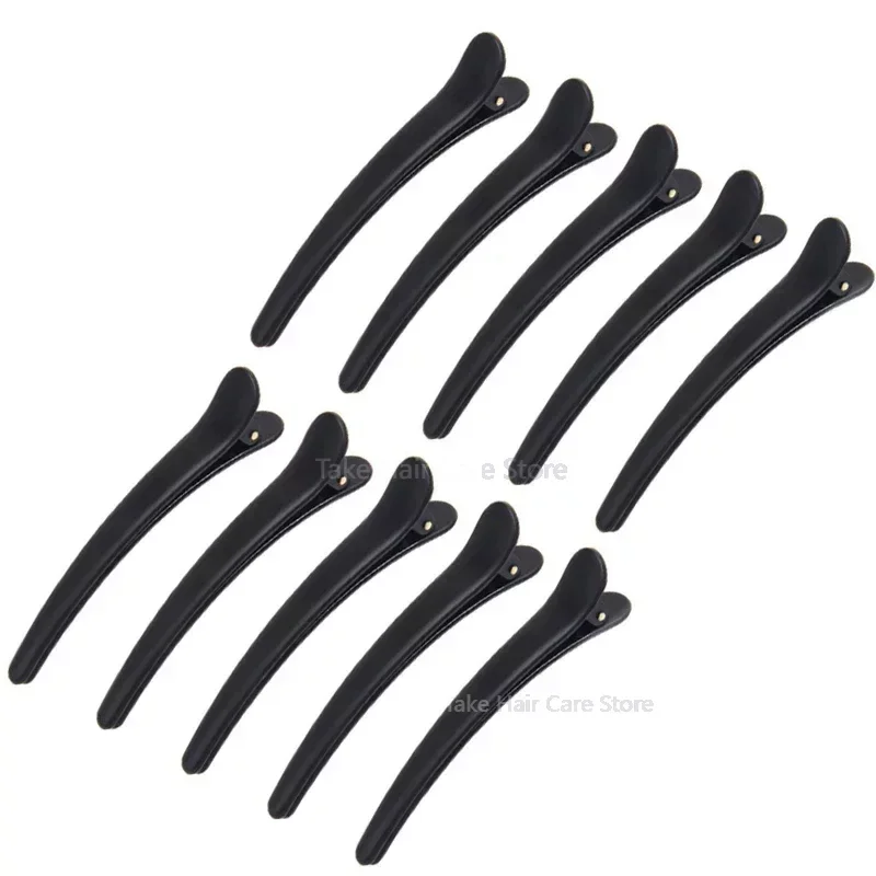 Hair Clips Professional Hairdressing Salon Hairpins Black Plastic Single Prong DIY Alligator Hair Clip Hair Care Styling Tools