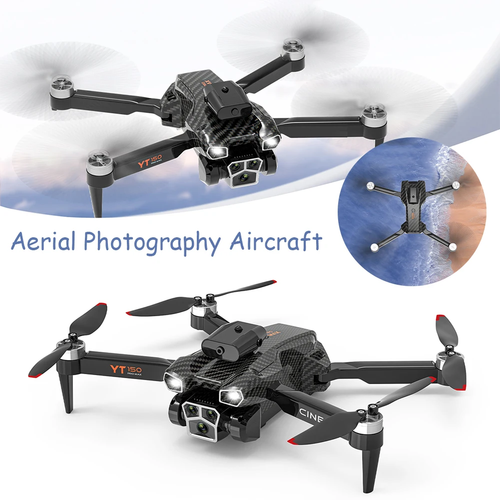 

3 Lens Remote Control Aerial Photography Camera One Key Take Off/Landing Quadcopters For Beginner Professional