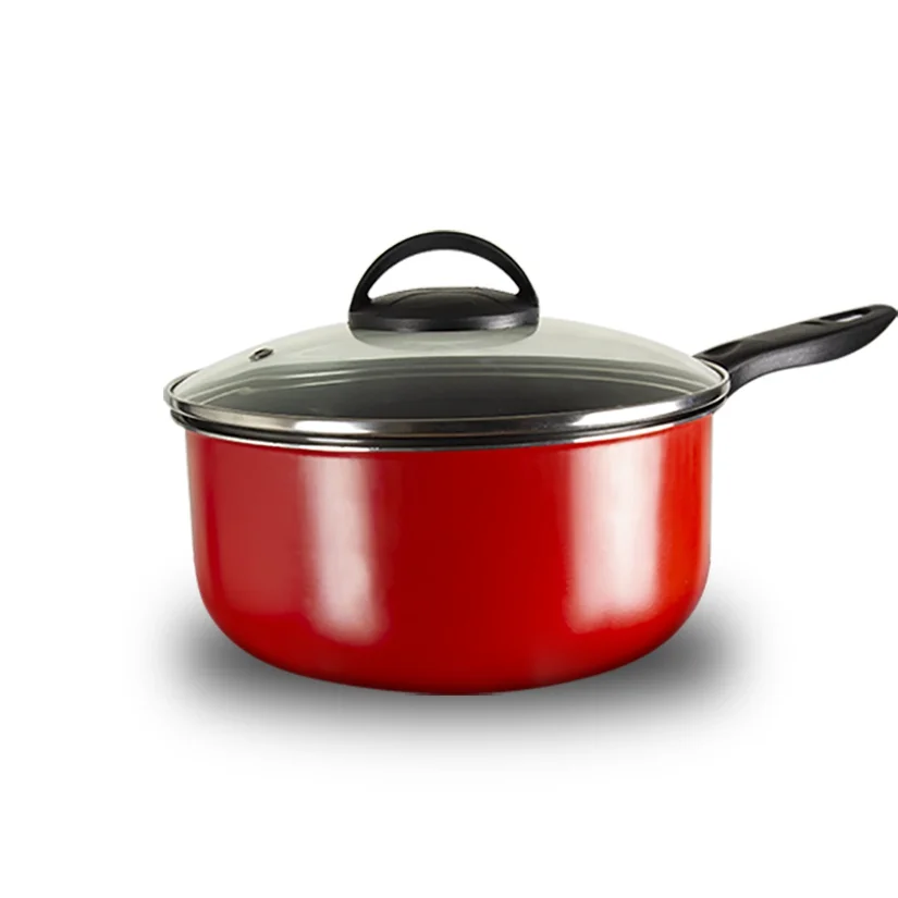 12 PC Red Non Stick Cookware Set with Cooking Utensils – R & B Import