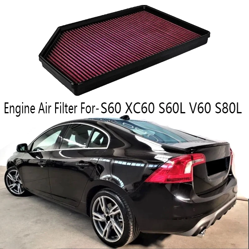 

1 шт., моющийся воздушный фильтр для S60 XC60 S60L V60 S80L