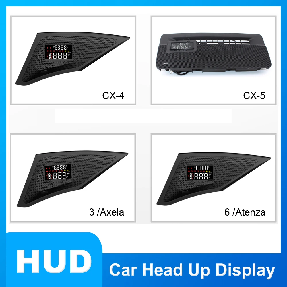 

For Mazda 3/6 Axela/CX-4/CX-5 2012-2023 Car Electronic Accessories Head Up Display HUD Safe Driving Screen
