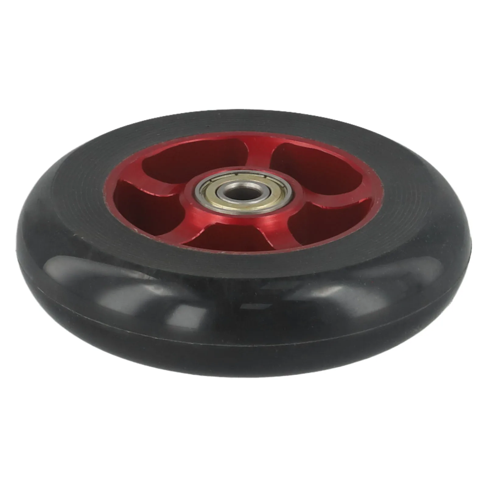 100mm Pro Scooter Wheels Pair Stunt Scooter Replacement Wheels High Elasticity Hub Long Service Life High Carbon Steel Bearings
