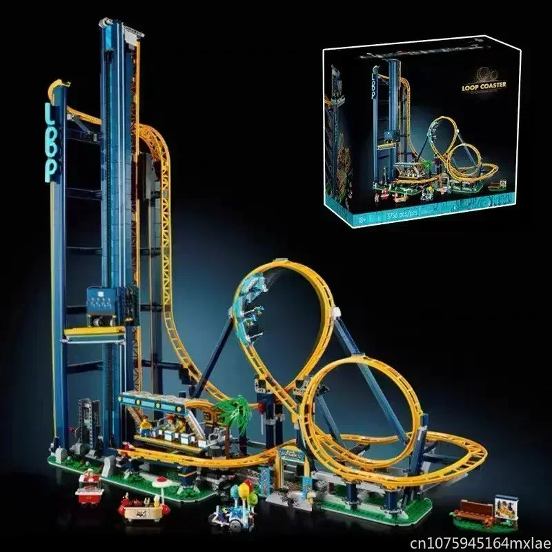 

The Loop Roller Coaster 3756 PCS Amusement Park Building Block Bricks For Christmas Gifts Compatiable 10303 Birthday Gifts