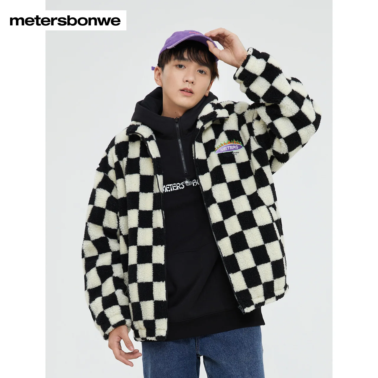 Metersbonwe Padded Men Winter New Woven Wadded Jacket Male Chest Embroidered Rubber Hem Cuffs Shrink Cotton Coat Brand Tops