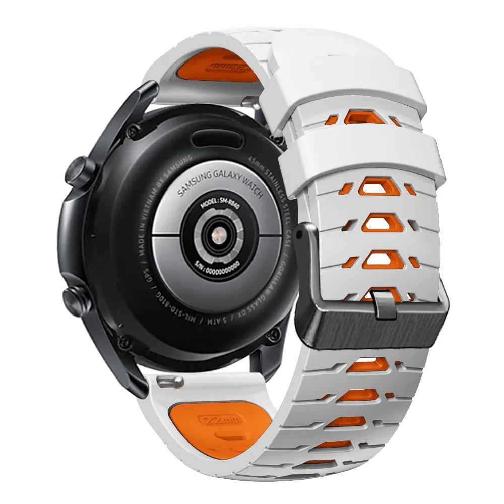 Premium 22mm Silicone Sport Watchband - Durable and Stylish Bracelet Strap