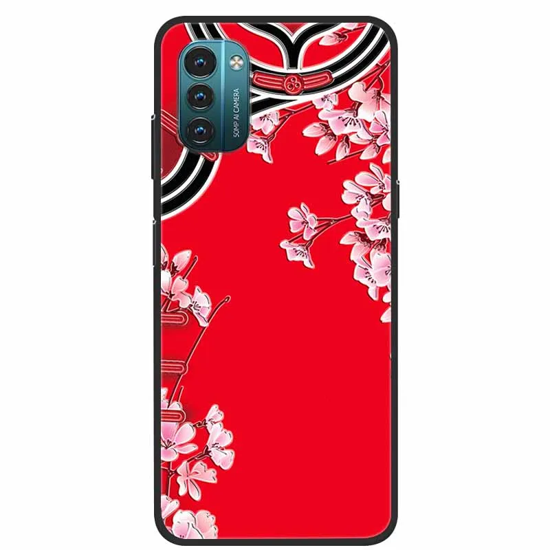 3D Flower Embossed Soft Silicone Protective Phone Case - Stylish Bumper Cover