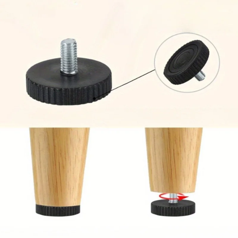 16pcs Adjustable Furniture Leveling Feet with Anti-Slip Pads