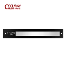  High Quality Aluminium Frame NO Chassic Vin Serial Number Plate ID Tag Vehicle Date Identification 100 X 15MM 