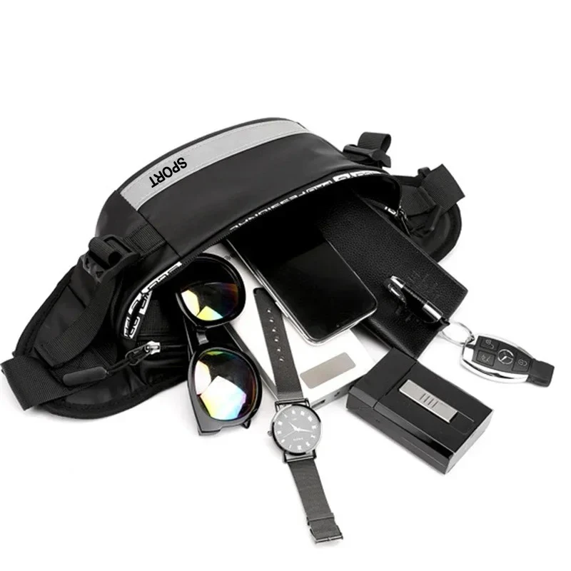2024 Large Capacity Anti-theft Male Belt Close-Fitting Waist Bag Image 5