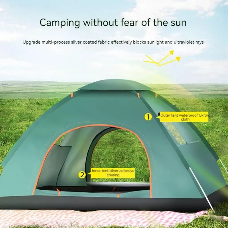 

Jungle-Stay Outdoor Tent Fully Automatic 3-4 Person Portable Folding UV Resistant Rain Proof Wind Proof Camping Equipment