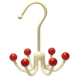 Versatile 360° Rotating Hook for Clothing and Accessories (Beige red)