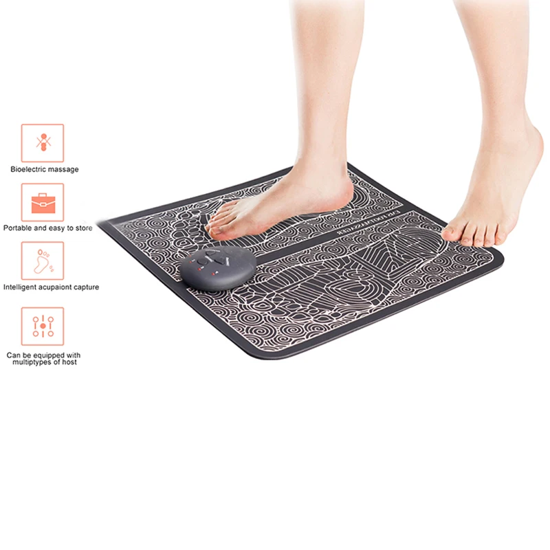 

Electric EMS Foot Massager Pad Relief Pain Relax Feet Acupoints Massage Mat Shock Muscle Stimulation Improve Blood Circulation